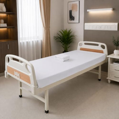 Hospital Fitted Sheet 42x80 Inches Pack of 2 Deep Pockets 6 Inch Cotton
