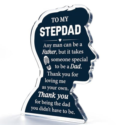 Stepdad Gift Plaque from Daughter Son Christmas Birthday Appreciation