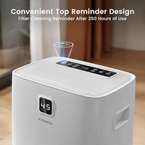 Kesnos 80 Pints Energy Star Dehumidifier for Basement 6000 Sq. Ft with Drain Hose