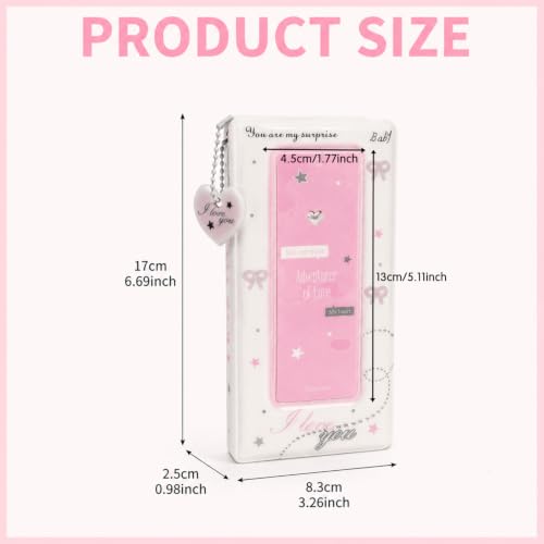 Photo Booth Book Album Holder with 40 Pockets for Photocards
