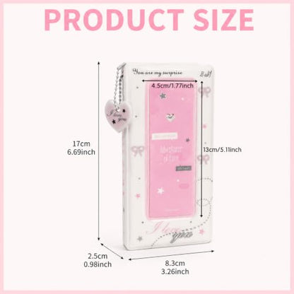 Photo Booth Book Album Holder with 40 Pockets for Photocards