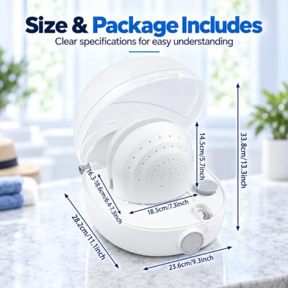 Automatic Hat Cleaner with Steam and Drying - Multi-Mode Steam Cleaning Machine