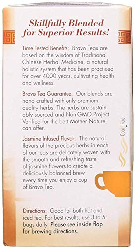 Bravo Tea Reishi Liver Health Caffeine Free, 20 Tea Bags, 2 Count