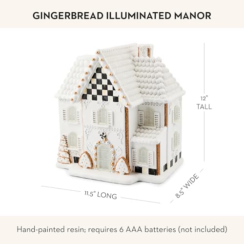 Illuminated Gingerbread House Decor - Christmas Table Centerpiece
