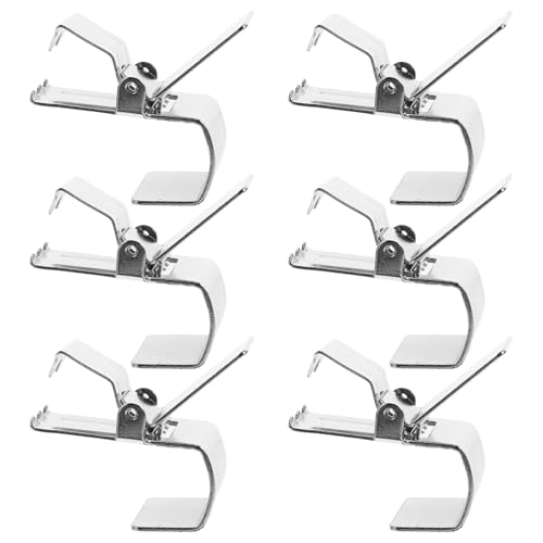Stainless Steel Rug Hanging Clips - Curtain & Quilt Support, Silver
