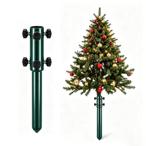 Christmas Tree Extension Pole with 6 Hand Tightening Knobs - Height Adjuster