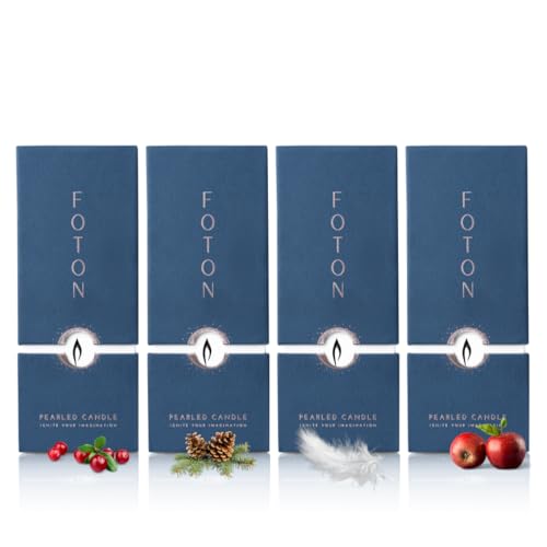 Pearled Candle Gift Set with 4 Flavors - Eco-Friendly Reusable Candle Making Kit