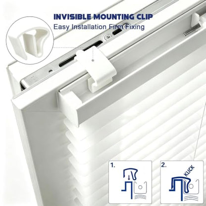 Sky Blue Aluminum Venetian Blinds Room Divider Horizontal Window Shades - Upgraded Light Control