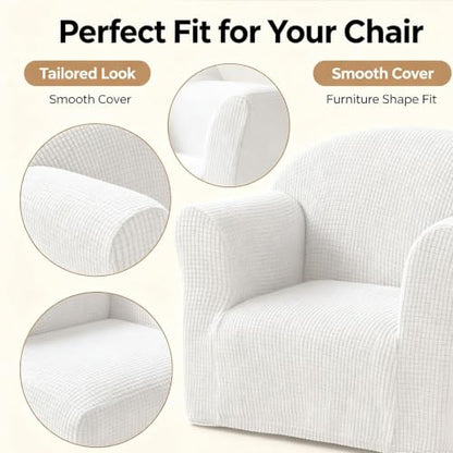 Kids Chair Cover Washable Stretch Slipcover for Toddler Armchair - Variation I