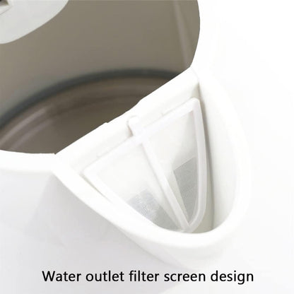 Portable Electric Travel Kettle, 12V Car Water Heater, 1000ml Capacity, White and Gray