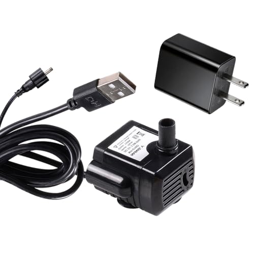 Indoor Fountain Replacement Water Pump USB Submersible Pump Kalona-21125A-23004