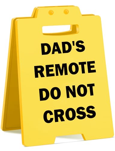 Dad's Remote Funny Desk Sign - Do Not Cross TV Remote - Dad's Gift - Variation of THIS listing