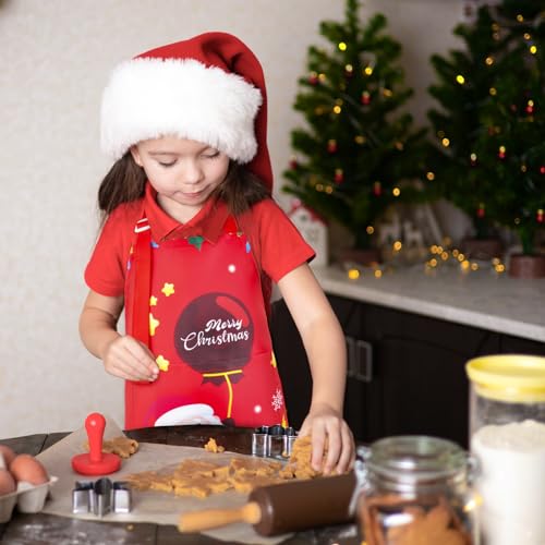 Kids Rainbow Unicorn Chef Apron Small 3-5 Years Christmas Tree Design