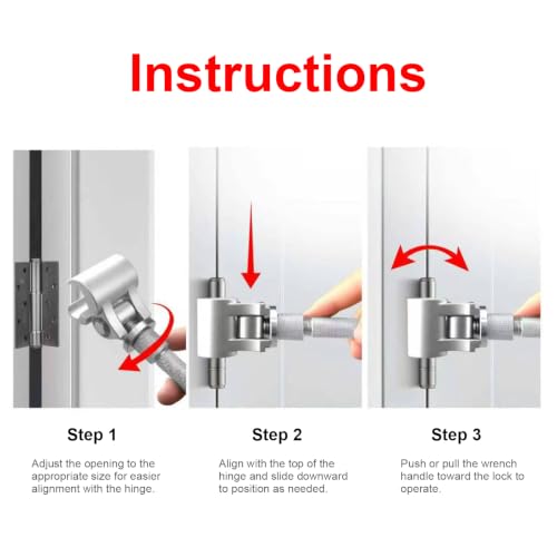 Adjustable Stainless Steel Door Hinge Tool for Sagging Doors