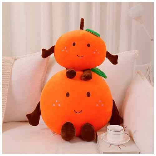 Orange Plush Pillow, Fruit Stuffed Animal, Food Plush Pillow, Gift for Kids, Adults, Boys, Girls(15.7 inch)