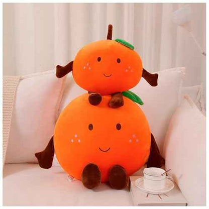 Orange Plush Pillow, Fruit Stuffed Animal, Food Plush Pillow, Gift for Kids, Adults, Boys, Girls(15.7 inch)