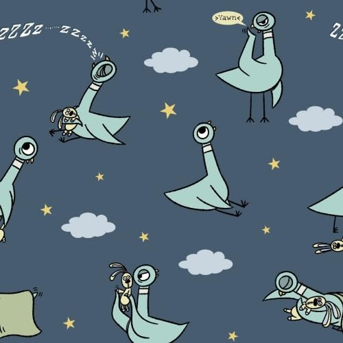 Berkshire Blanket & Mo Willems® VelvetLoft® Luxury Soft Cozy Cute Kids Throw Blanket,Gifts for Kids,Don’t Let The Pigeon Stay Up Late,50 in x 70 in(Official Mo Willems® Product)