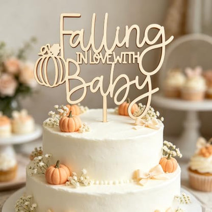 Fall Themed Wedding Cake Topper for Autumn Celebrations