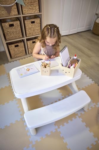 Toddler Picnic Table and Chair Set - Indoor Outdoor Kids Play Furniture