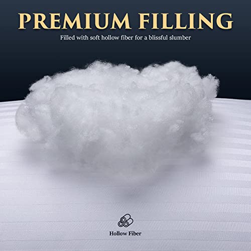 Queen Size Bed Pillows Set of 2 - White, Support & Comfort