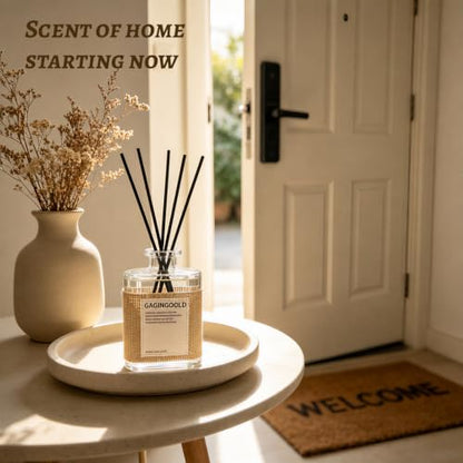 Jasmine Lily Reed Diffuser Set with 10 Sticks - 5.1 oz, Long Lasting Floral Fragrance