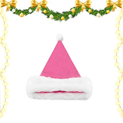 Silver Sequin Christmas Hat for Adults Unisex Holiday Costume