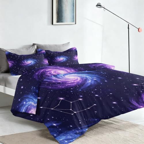 Galaxy Constellation Duvet Cover Set Full Dream8 - 3PCS Bed Linen