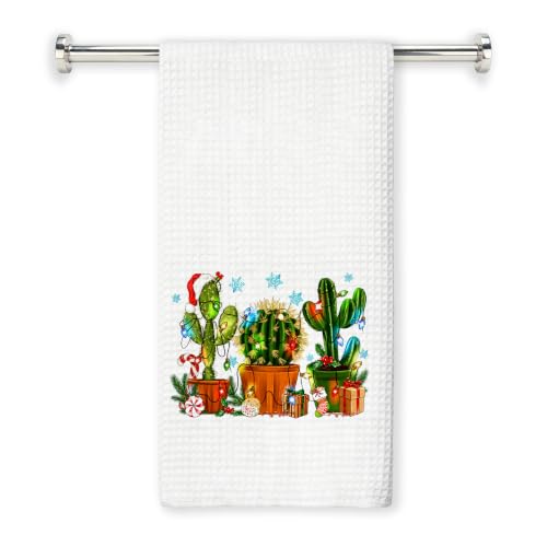 Winter Christmas Cactus Kitchen Towels 16x24 Inch - Sd-4