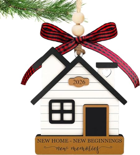 New Home Wooden Ornament - Housewarming Gift for Couple 2026