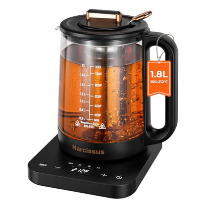 Electric Kettle with Temperature Control 1.8L & Removable Tea Infuser