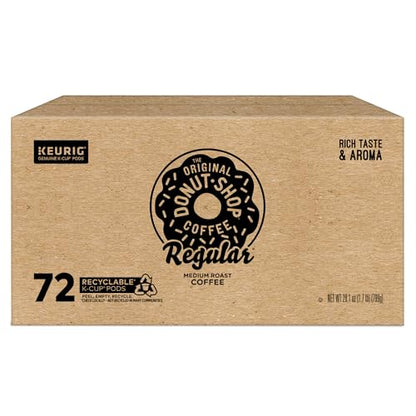 The Original Donut Shop Regular, Keurig Single Serve K-Cup Pods, Medium Roast Coffee, 60 Count, (6 Packs of 10)