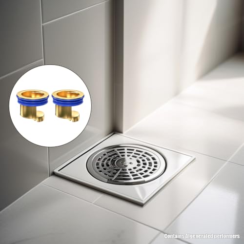 Brass Floor Drain Backflow Preventer Odor Stopper, 1.28-2.08 Inch Fit