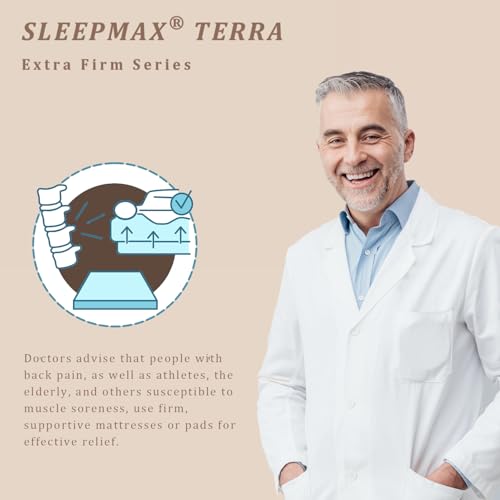 Sleepmax 3 Inch Extra Firm Queen Mattress Topper - Pain Relief Memory Foam