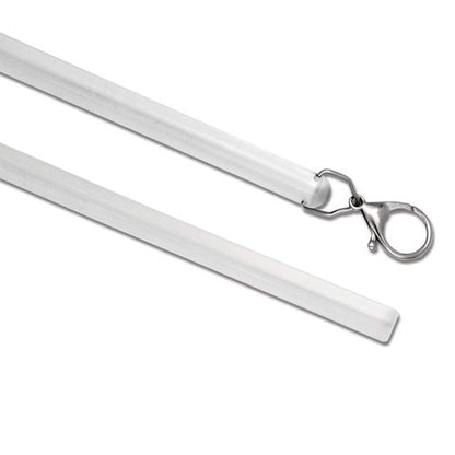 2 Pack 36 Inch Universal Drapery Pull Rod Invisible Clear Curtain Wand for Easier Opening and Back (Acrylic, 36")