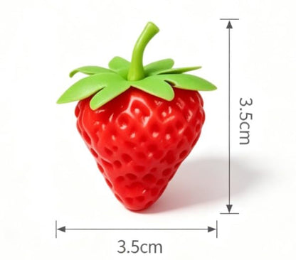 Set of 20 Realistic Fake Strawberries for Home Decor and Photography