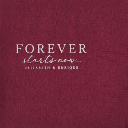 Personalized Cocktail Napkins 50 Pack - Custom Name, Logo, Date, Monogram | Rush 24-Hour Service