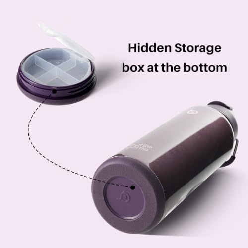 40 oz Sports Water Bottle with Pill Holder - Cosmic Violet