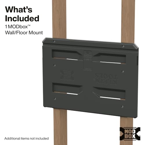 Klein Tools Modular Wall and Floor Mount Bracket for Toolboxes - Compact & Full Size Support