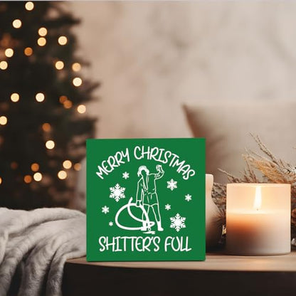 Fun Xmas Sign Christmas Vacation Decor - Istma Variation (5x5 Inches)
