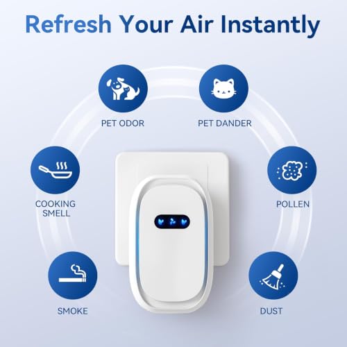 Air Purifiers 4 Pack - White Ionic Filterless Home & Travel Air Ionizers