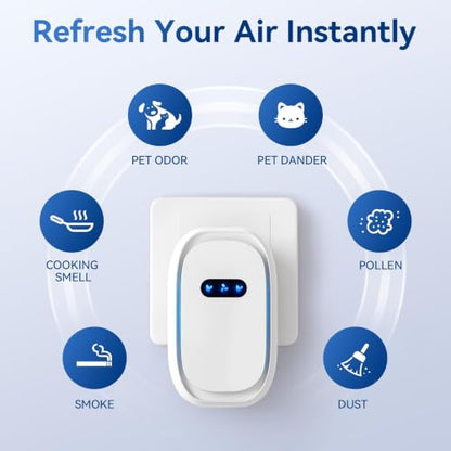 Air Purifiers 4 Pack - White Ionic Filterless Home & Travel Air Ionizers