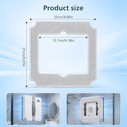 14 Pack Replacement Microfiber Mop Pads for ECOVACS WINBOT Mini Window Cleaning Robot - Variation of WINBOT Mini Mop Pads