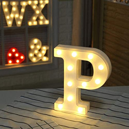 LED Marquee Letter Light Sign P 26 Alphabet Night Light for Weddings Parties Home Decor