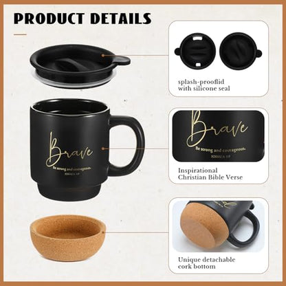 Religious Christian Gifts Mug Bulk 12 Pcs - 13.5 oz Faith-Inspired Coffee Cups - Trendy
