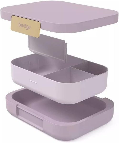 Bentgo Modern Bento Lunch Box - Leak-Resistant, 5.5 Cup Capacity, 3-4 Compartments | BPA-Free, Dishwasher Safe (Orchid)