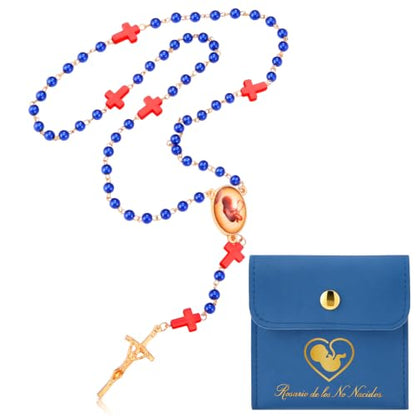 Memorial Prayer Beads for Unborn Loss with Storage Bag - Remembrance Necklace