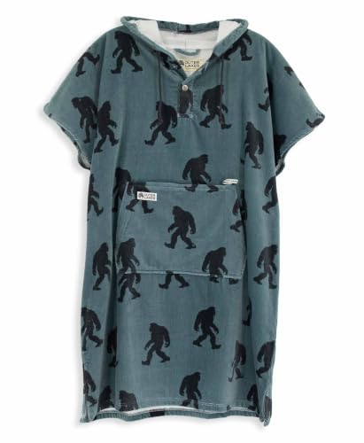 Surf Poncho Ultra Absorbent Hooded Towel Poncho with Zipper Pocket - Bigfoot Variant