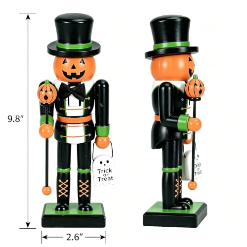 Gothic Halloween Nutcracker Decoration Figures for Mantel Shelf Centerpiece