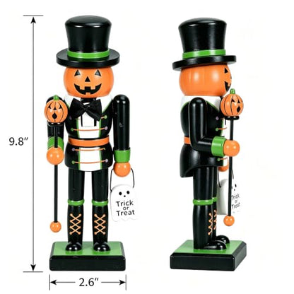 Gothic Halloween Nutcracker Decoration Figures for Mantel Shelf Centerpiece