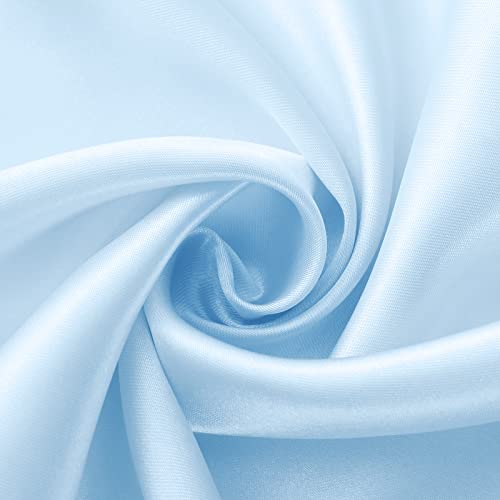 Satin Table Runners 12 x 108 Inches - Pale Blue - Pack of 6